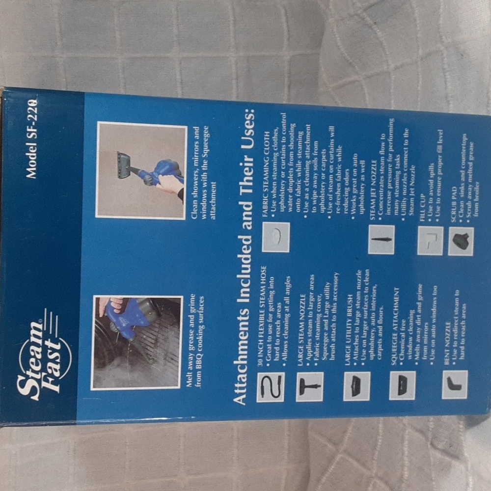 Steam Fast Hot & Handy Steam Cleaner NIB - Picture 4 of 4